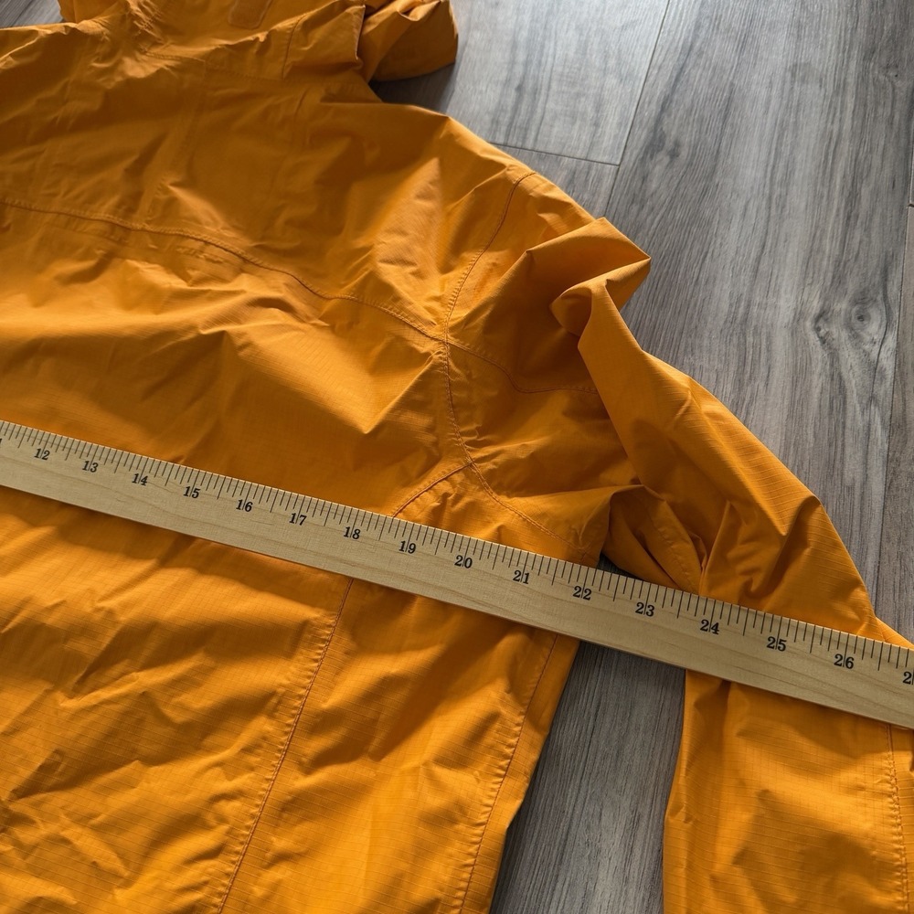 L.L.Bean Rain Jacket Womens M Yellow Hooded Trail Model Packable Shell OKBH1 - Picture 12 of 13